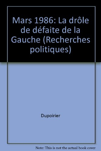 Mars 1986, la drôle de défaite de la gauche