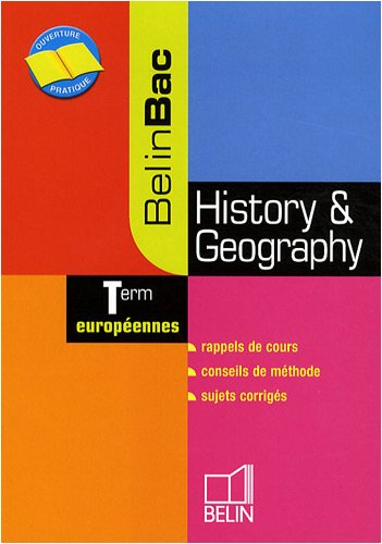 History & geography : terminales européennes
