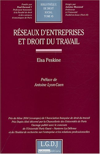 Réseaux d'entreprises et droit du travail