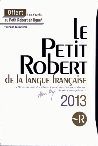 Coffret Petit Robert 2013