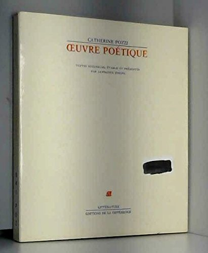 Oeuvre poétique