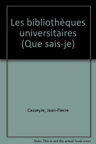 les bibliotheques universitaires