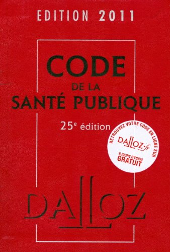 Code de la santé publique 2011