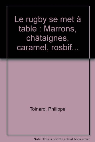 le rugby se met à table