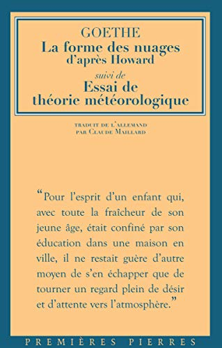 La forme des nuages d'après Howard. Essai de théorie météorologique