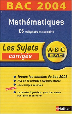 Maths ES obligatoire et spécialité : corrigés
