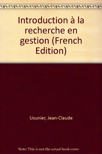 Introduction à la recherche en gestion