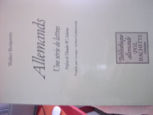 allemands : une série de lettres (bibliothèque allemande)