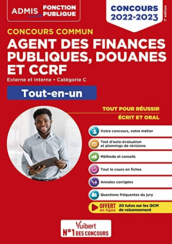 Concours commun agent des finances publiques, douanes et CCRF : externe et interne, catégorie C, tou
