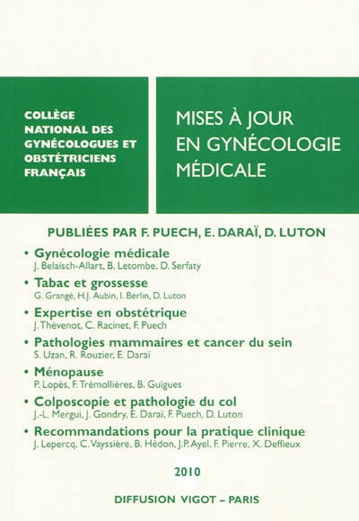 Mises à jour en gynécologie médicale