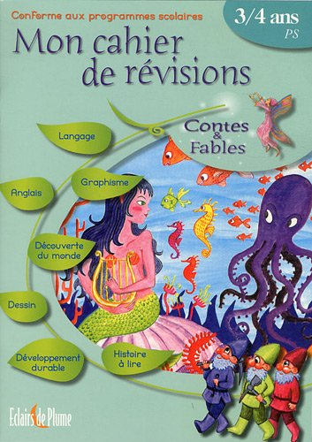 Mon cahier de révisions contes & fables, PS, 3-4ans