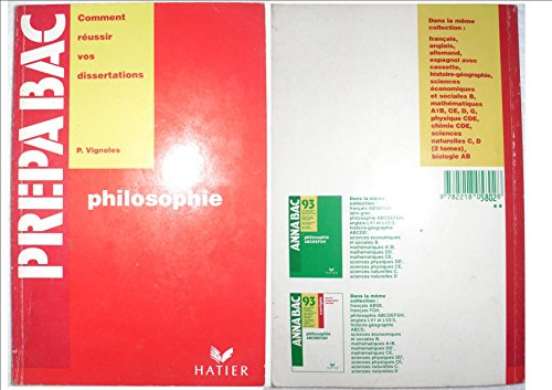 philosophie prepabac comment réussir vos dissertations