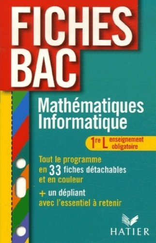 Mathématiques, informatique 1re L enseignement obligatoire