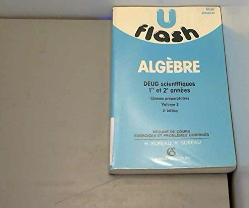 ALGEBRE DEUG SCIENTIFIQUE T 2