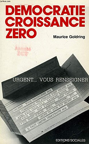 démocratie, croissance zéro