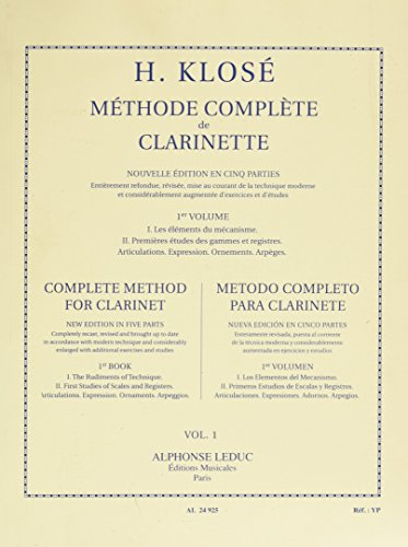 METHODE DE CLARINETTE VOLUME 1 (FRANCAIS/ANGLAIS/ESPAGNOL)