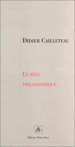Le réel philosophique