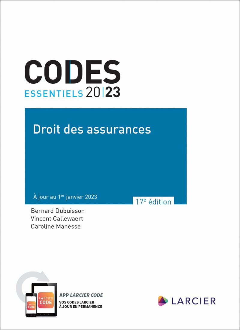 Codes essentiels Droit des assurances 2023