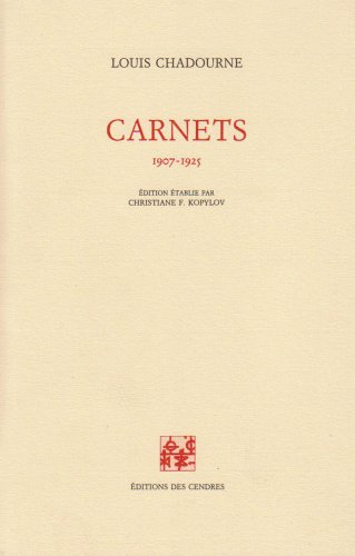 Carnets : 1907-1925