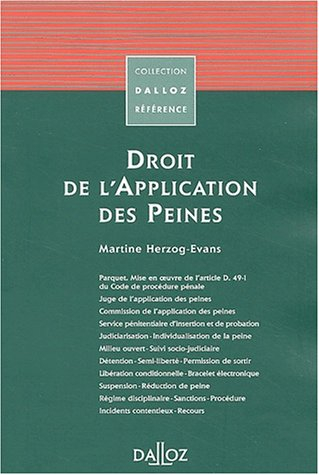Droit de l'application des peines
