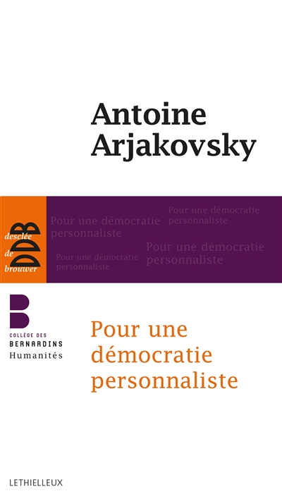Pour une démocratie personnaliste