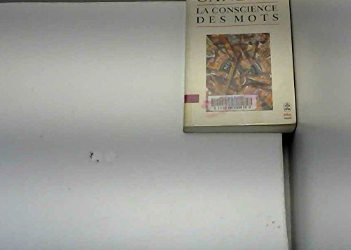 La conscience des mots : essais