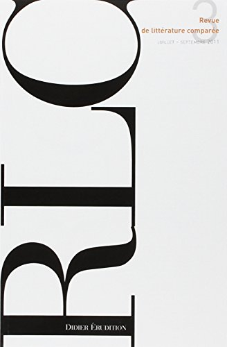 Revue de littérature comparée, n° 339
