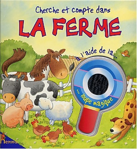 Cherche et compte dans la ferme : à l'aide de la loupe magique