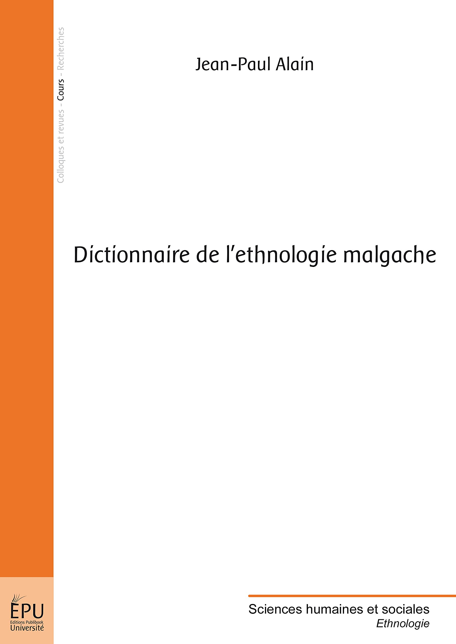 Dictionnaire de l'ethnologie malgache