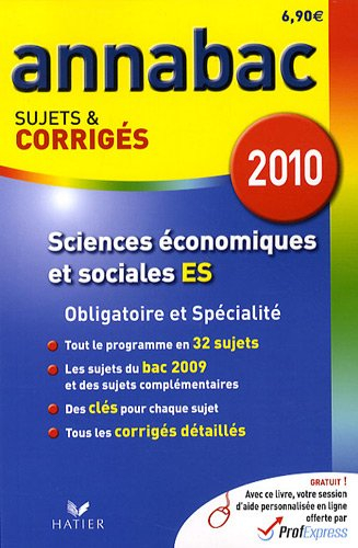 Sciences économiques et sociales ES, obligatoire et spécialité