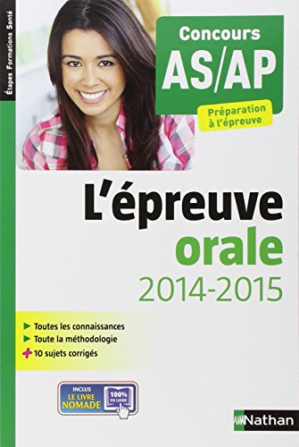 L'épreuve orale 2014-2015 : concours AS-AP