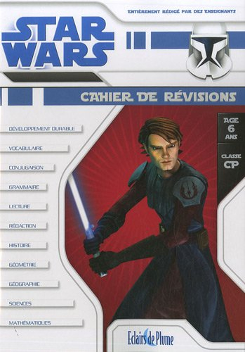 Star Wars cahier de révisions, âge 6 ans, classe CP