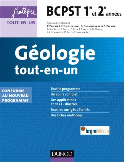 Géologie tout-en-un BCPST 1re et 2e années - 2e éd.
