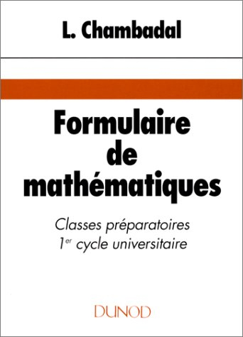 Formulaire de mathématiques