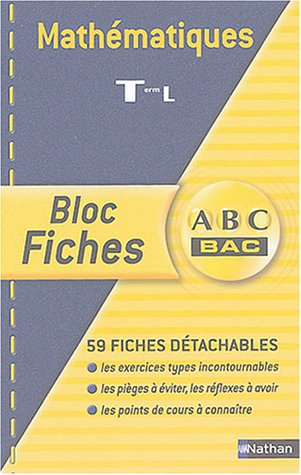 Mathématiques, terminale L spécialité