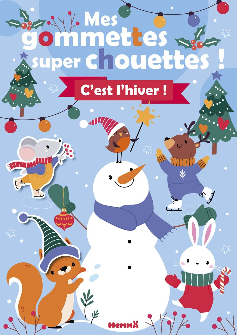 Mes gommettes super chouettes ! : C'est l'hiver : (Père Noël et sapin)