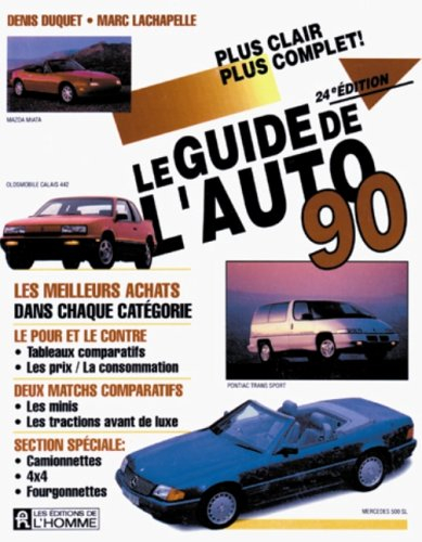 Le guide de l'auto 1990