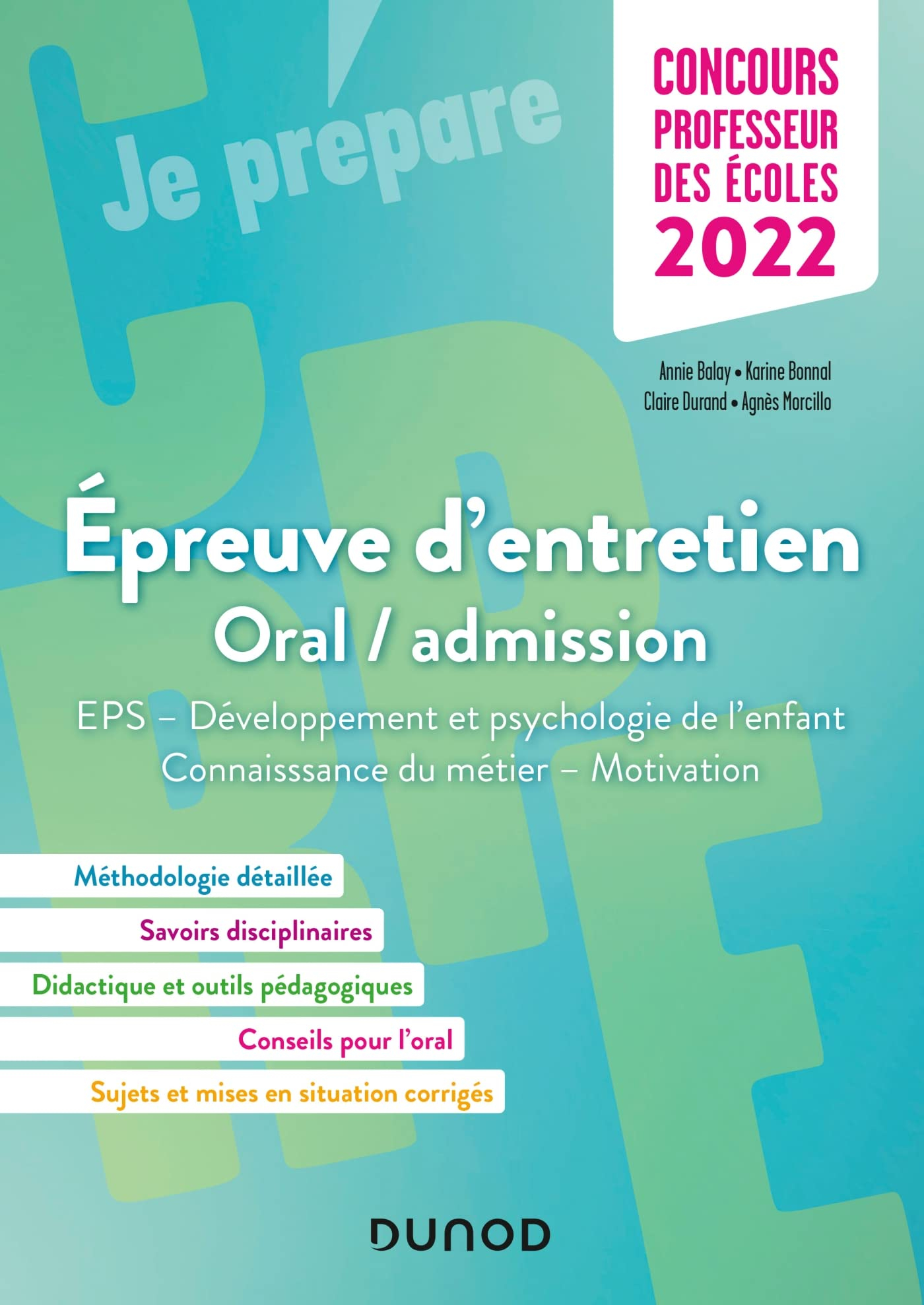 Epreuve d'entretien oral-admission : EPS, développement et psychologie de l'enfant, connaissance du 