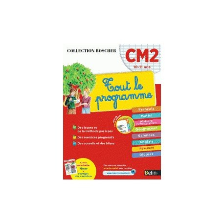 Tout le programme : CM2, 10-11 ans