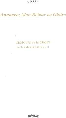 annoncez mon retour en gloire t1