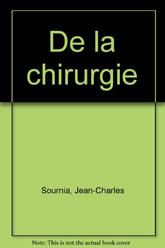 De la chirurgie