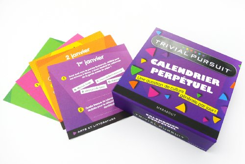 Calendrier perpétuel Trivial Pursuit : une question de culture générale par jour !