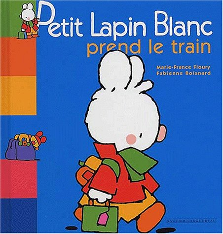 Petit Lapin blanc prend le train