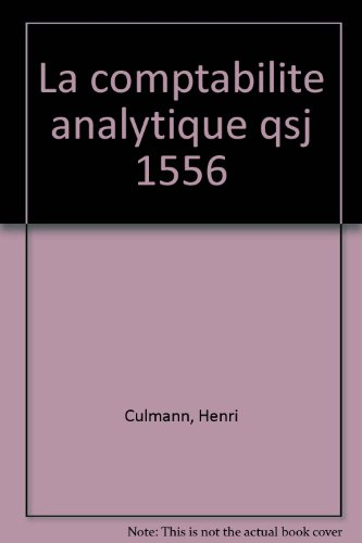 La Comptabilité analytique