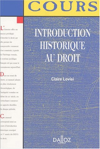 Introduction historique au droit