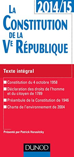La Constitution de la Ve République : texte intégral