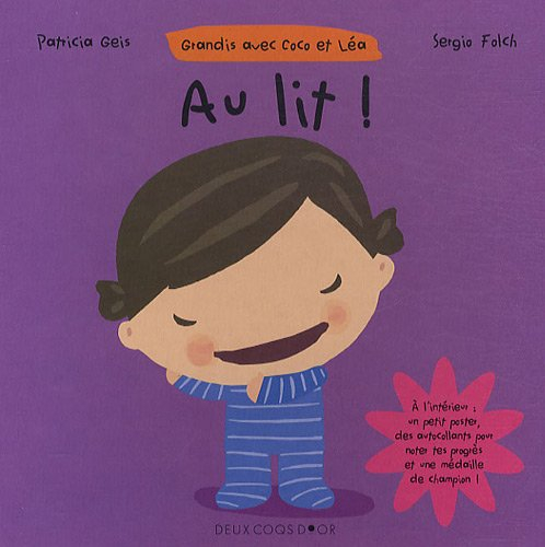 Grandis avec Coco et Léa. Au lit !