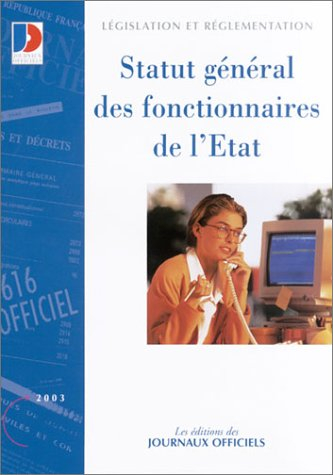 statut général des fonctionnaires de l'etat 2003