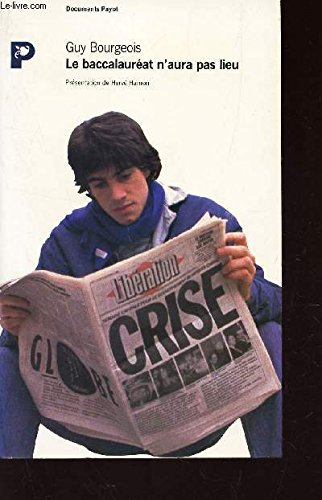 Le baccalauréat n'aura pas lieu