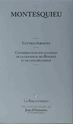 les lettres persanes et autres oeuvres t21